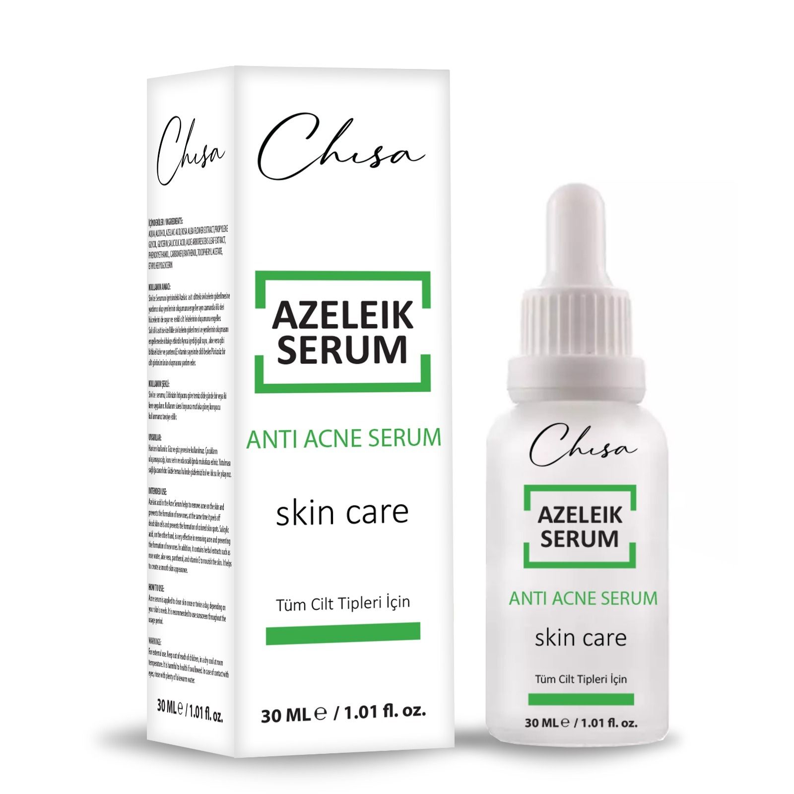 Chisa Akne Sivilce Ve Sivilce İzi Giderici Serum (AZELA